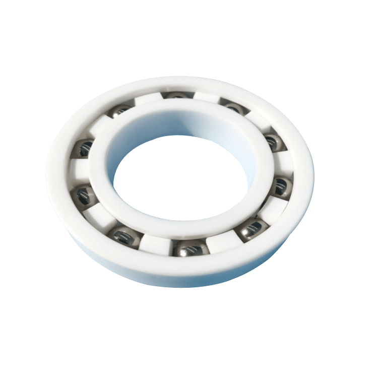 PTFE耐腐蚀塑料深沟球轴承 PTFE/PTFE/SI3N4